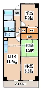 エスパシオクレメンシア【3階】の間取り