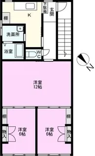 原越谷ビル【3階】の間取り