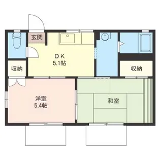 ハイツマープル【1階】の間取り