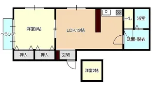 コーポライラック【2階】の間取り