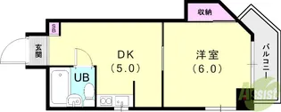 シンプルライフ荒田【4階】の間取り