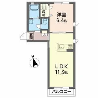 アバンダンティア【2階】の間取り