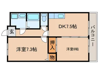 ロイヤルエクセーヌII【2階】の間取り
