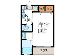 オアシススプリング【1階】の間取り