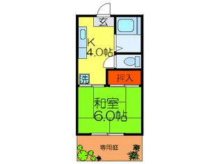 吉井ハイツ【1階】の間取り