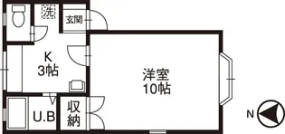 マーセルエステート【1階】の間取り