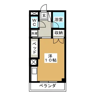 ヤナセコーポ2号館【2階】の間取り