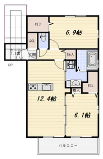 コルメゾンボヌール【2階】の間取り