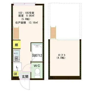 ハーモニーテラス和泉【1階】の間取り