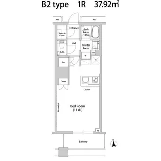品川ハート ビュータワー【19階】の間取り