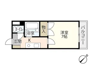 ハイムエトワール【1階】の間取り