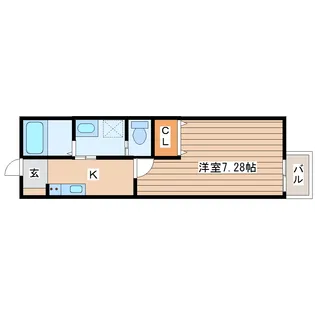 JB荒井(ジェイビーアライ)【1階】の間取り