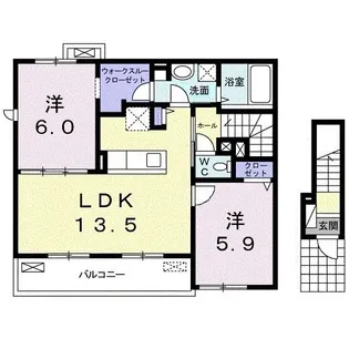 シャロー・スワンプ【2階】の間取り