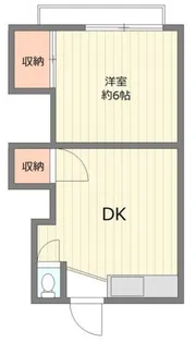 第2孝雲荘【2階】の間取り