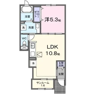 ベル リュミエール【1階】の間取り