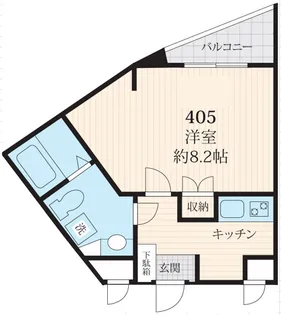 フォセット駒場【4階】の間取り