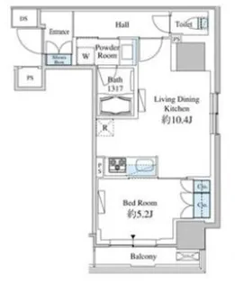 ベルファース芝浦タワー【9階】の間取り