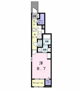 グランツYHI【1階】の間取り
