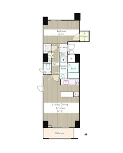 ザ・テラス千駄木【2階】の間取り