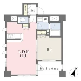 グランディ八山田【3階】の間取り