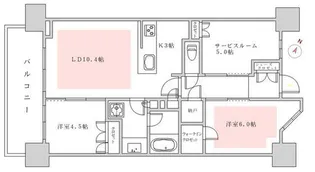 ライオンズ南千住グランプレイス【3階】の間取り