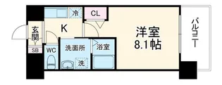 プレサンス名古屋STATIONサティナ【11階】の間取り
