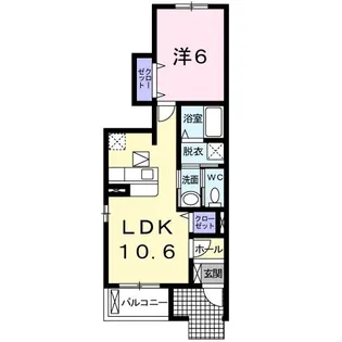 ミルト A【1階】の間取り