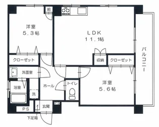 スペンドーレI【4階】の間取り