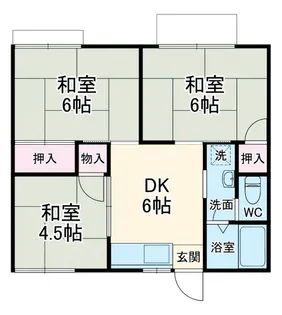 大美ハイツ【2階】の間取り