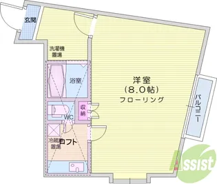 カーサ・ドラセナ下馬駅前【2階】の間取り
