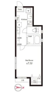 プルミエール新御徒町【1階】の間取り