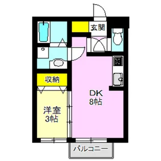 エリカC棟【2階】の間取り