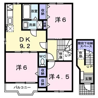 ノーヴァA【2階】の間取り