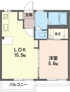 深井コーポ【1階】の間取り
