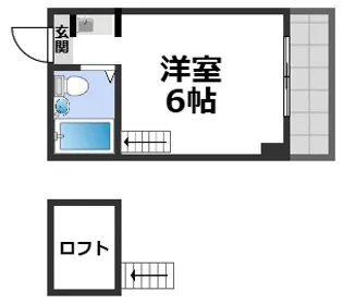 YOUハイム寿II番館【4階】の間取り