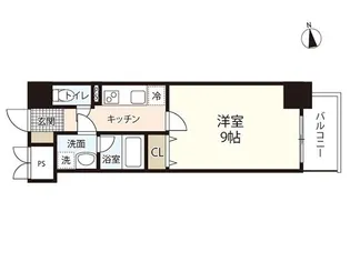 The MODERN 岡山駅前【10階】の間取り