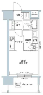 パークキューブ板橋本町【8階】の間取り