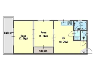 梶町マンション【2階】の間取り