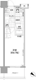 パークハビオ渋谷神山町【11階】の間取り