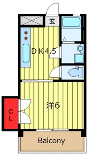 ユニティ西日暮里【3階】の間取り