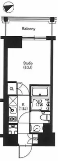 エスティメゾン中野【7階】の間取り