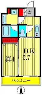カスタリア森下【3階】の間取り