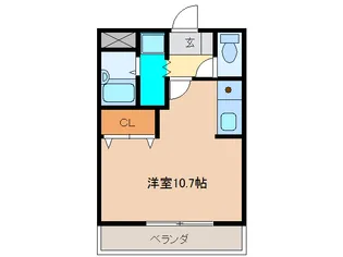 コーポ黒野【1階】の間取り