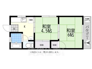 グリーンフラット【1階】の間取り