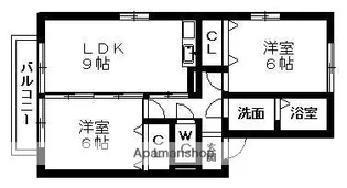 セジュール元町【1階】の間取り