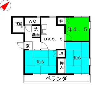 シティハウスシマムラIII【2階】の間取り