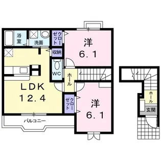 スカイプラス T【2階】の間取り