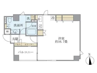 麹町レジデンス【1階】の間取り