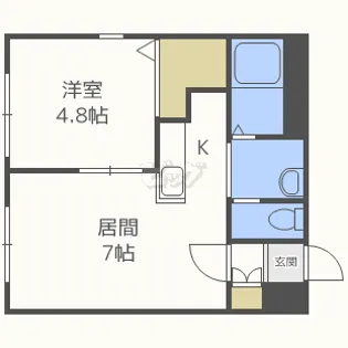 アクアガーデン麻生【4階】の間取り