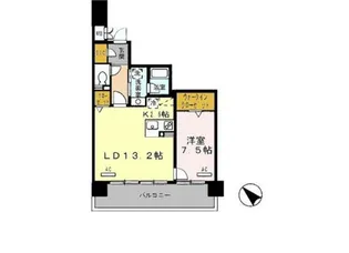 ロイヤルパークス豊洲【4階】の間取り